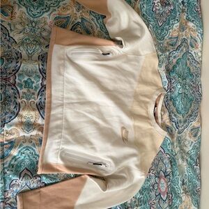 Nike Cream and White Crewneck